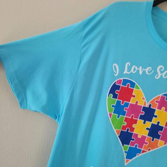 "I Love Someone with Autism" Awareness T-Shirt - 2XL - Picture 4 of 12